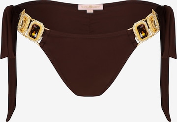 Moda Minx Bikinihose 'Boujee' in Braun: Vorderseite