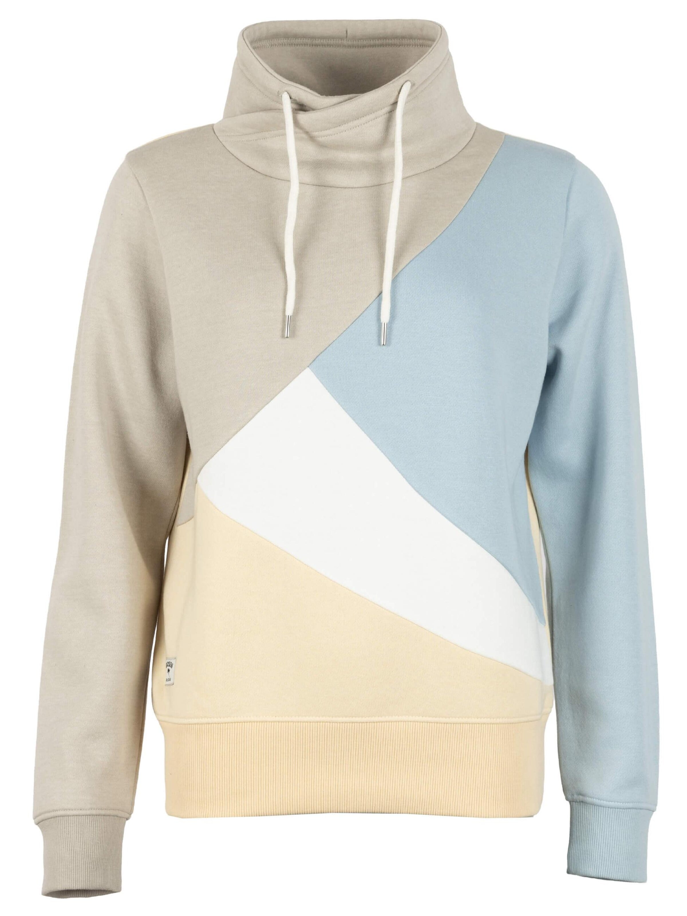 ROADSIGN australia Sweatshirt 'Sweatshirt Mosaic im Colour Fusion Look mit Tubekragen' in Mixed colors: front