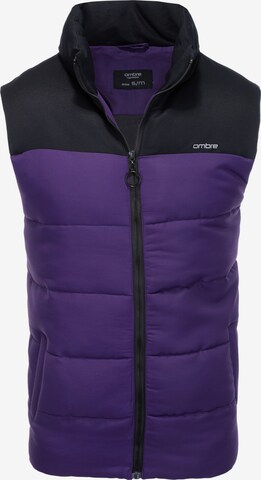 Ombre Bodywarmer 'V36' in Lila: voorkant