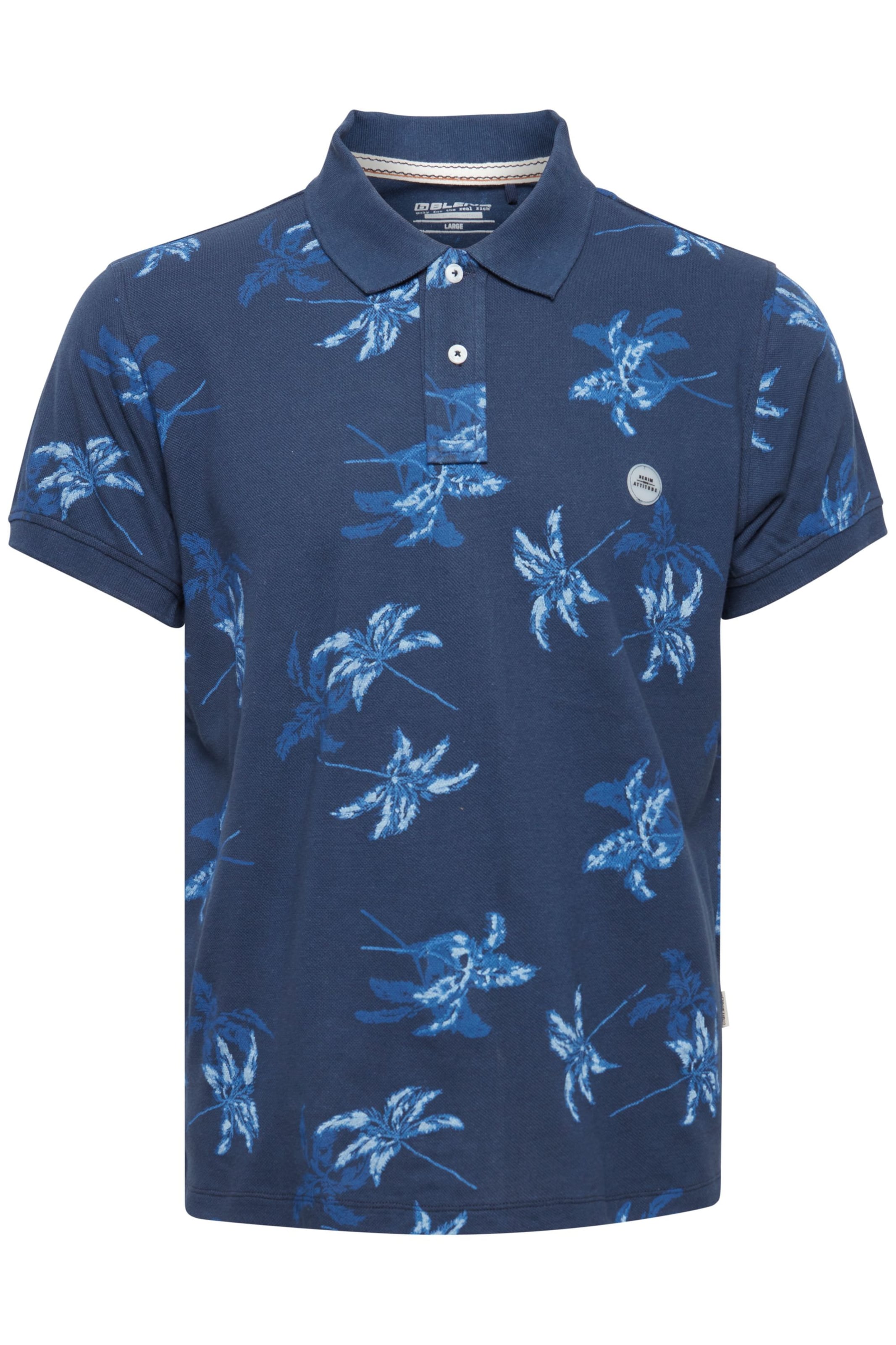 T-Shirt BLEND en bleu : devant