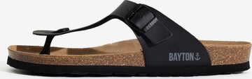 Bayton T-Bar Sandals 'Mercure' in Black: front