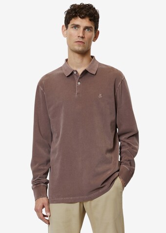 Marc O'Polo Shirt in Bruin: voorkant