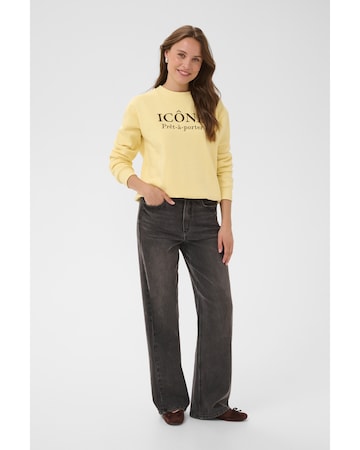 Kaffe - Sweatshirt em amarelo