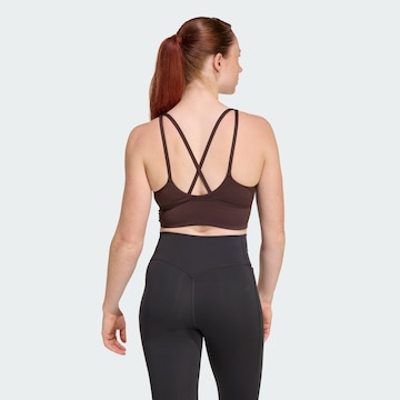 Bustier Soutien-gorge de sport 'Studio All Me' ADIDAS PERFORMANCE en marron