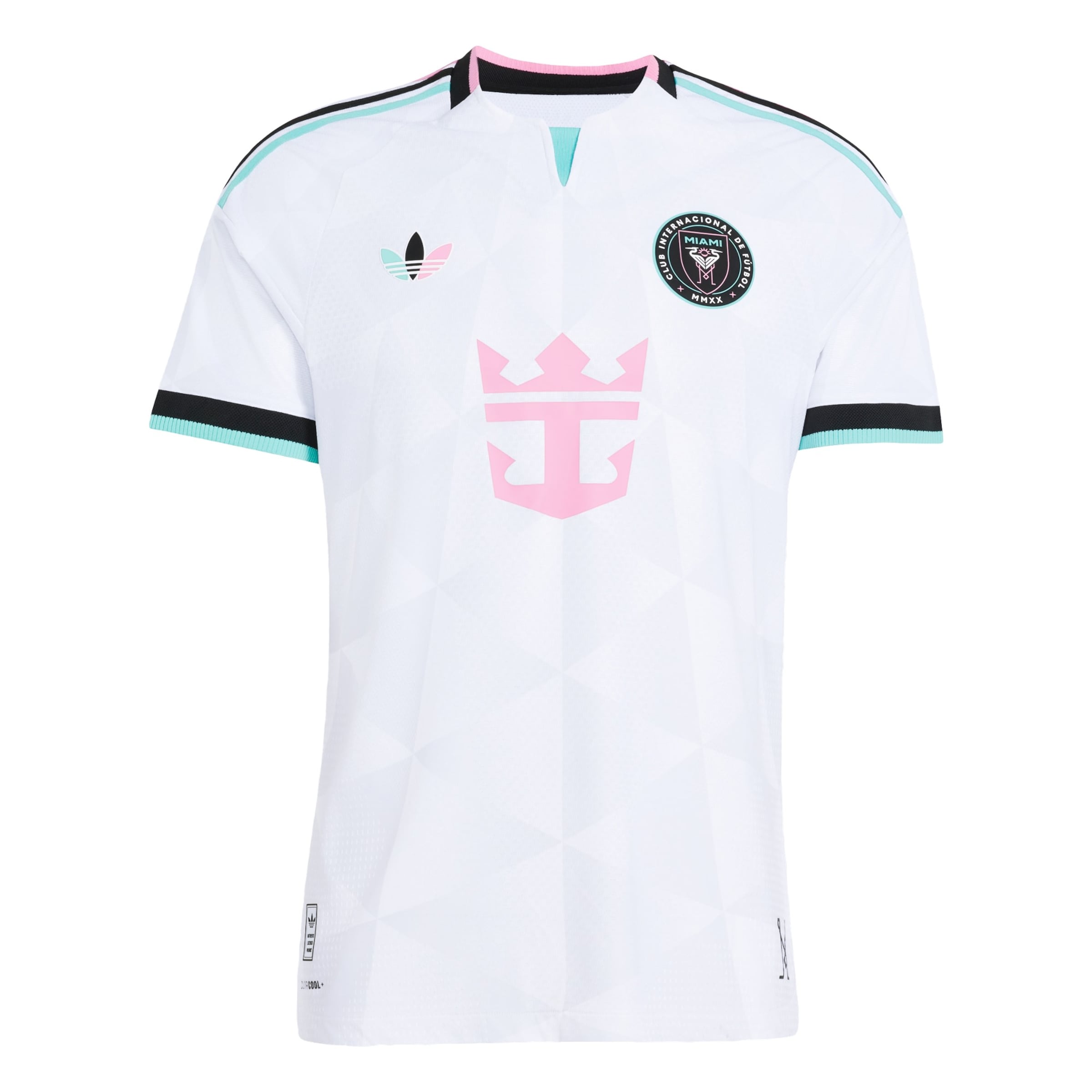 ADIDAS PERFORMANCE Camiseta de fútbol 'Inter Miami CF 2026 Authentic Messi' en XS en jade / rosa / negro / blanco, Vista del producto