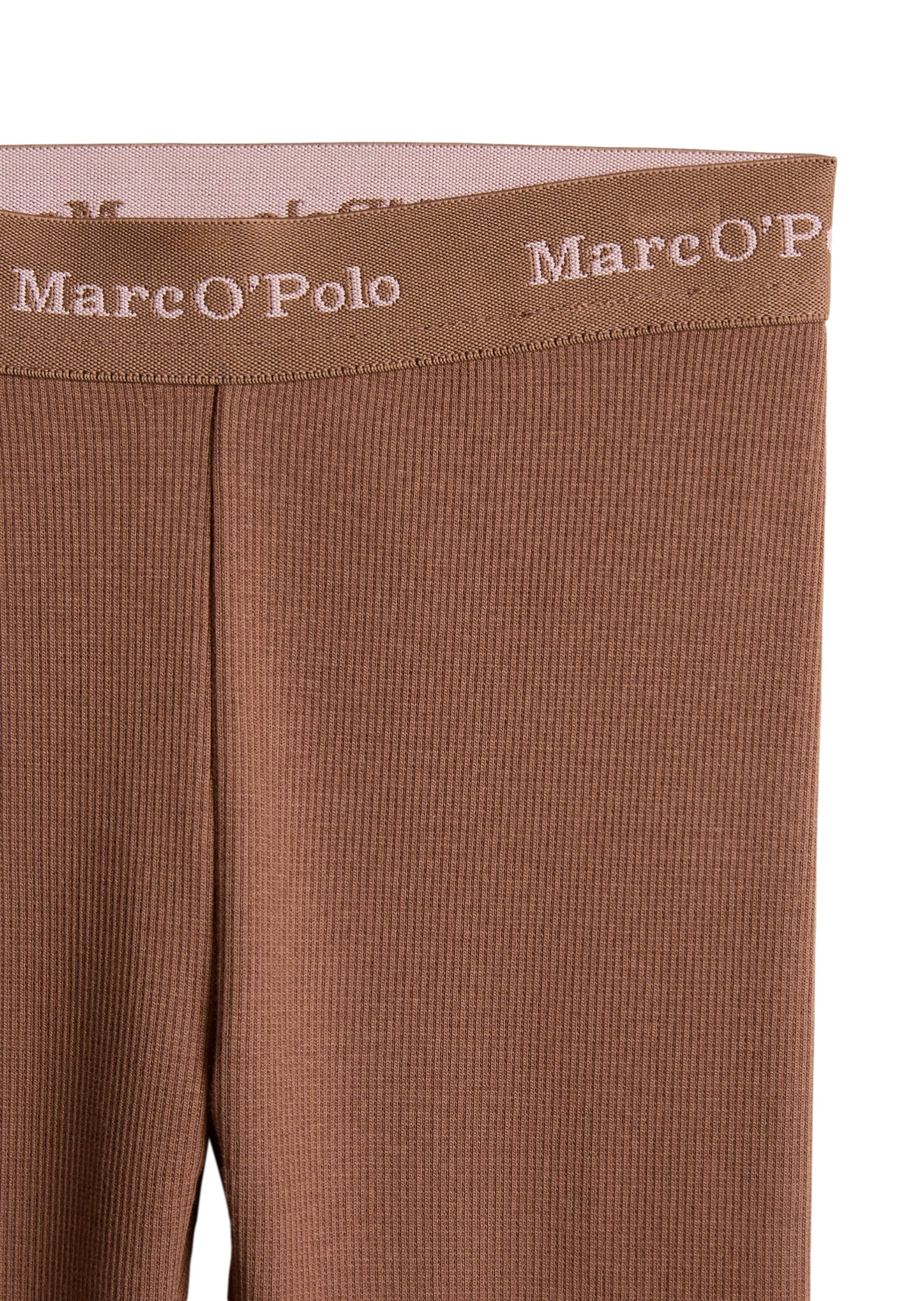 Marc O'Polo Skinny Leggings in Bruin: voorkant