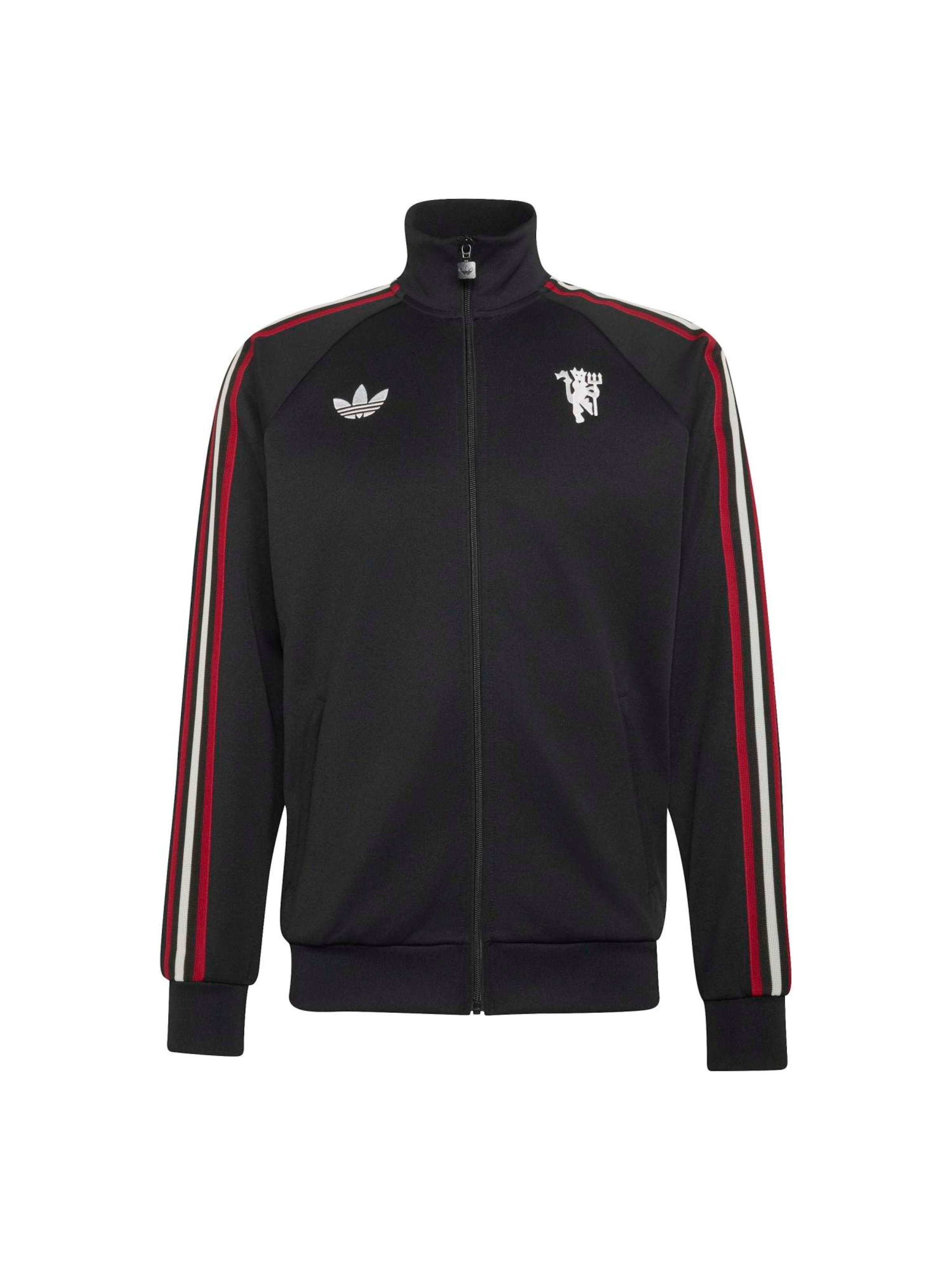 ADIDAS PERFORMANCE Sportjas 'Manchester United' in Zwart: voorkant
