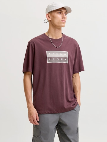 JACK & JONES Shirt 'JCOFusion' in Red: front