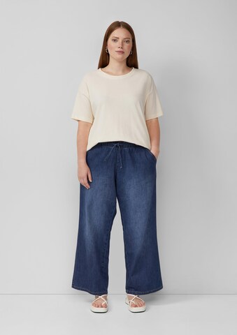 QS Baggy Jeans in Blau: Vorderseite