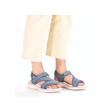 Rieker Sport Hiking Sandals in Blue: front