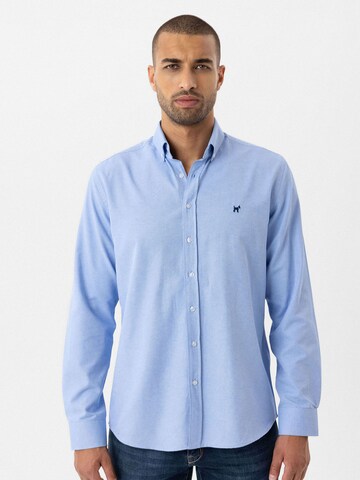 Williot - Ajuste regular Camisa 'Paulina' en azul: frente