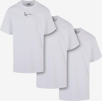 T-Shirt Karl Kani en blanc : devant