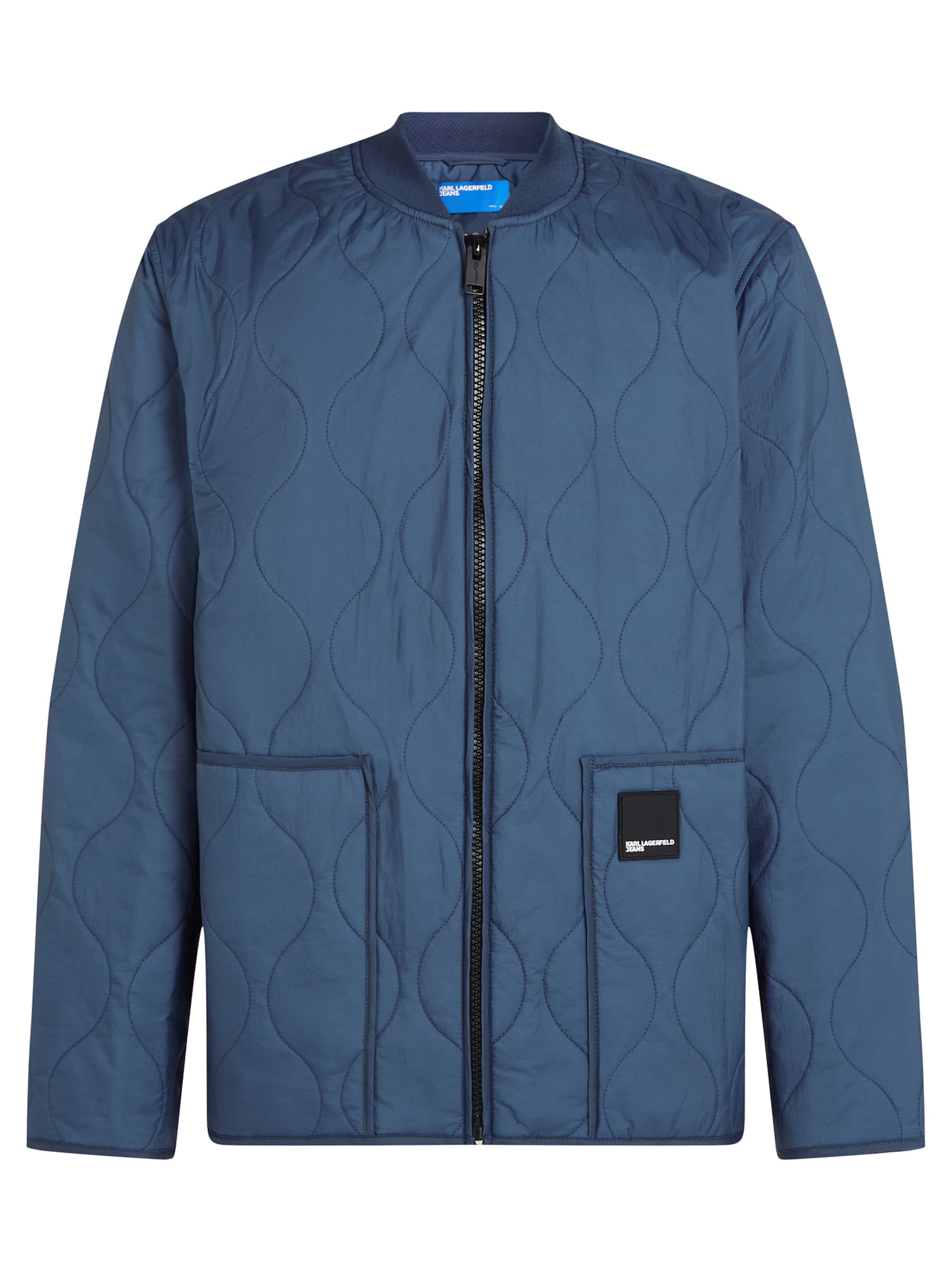 KARL LAGERFELD JEANS Prechodná bunda - Modrá: predná strana