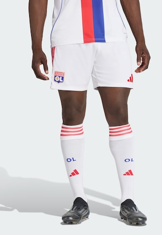ADIDAS PERFORMANCE Regular Sports trousers 'Olympique Lyon 25/26' in White: front