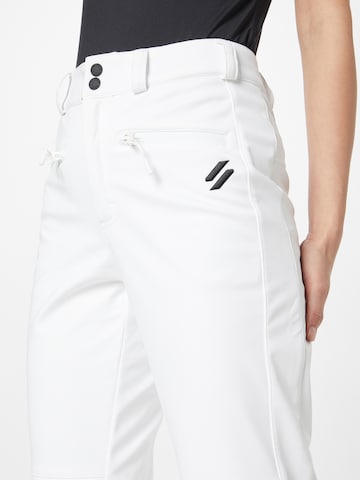 Flared Pantaloni sportivi 'Slalom' di Superdry in bianco