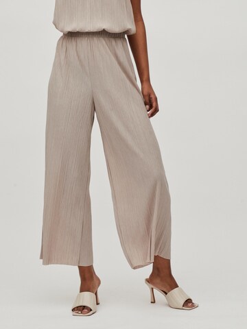 VILA Wide Leg Hose in Beige: predná strana