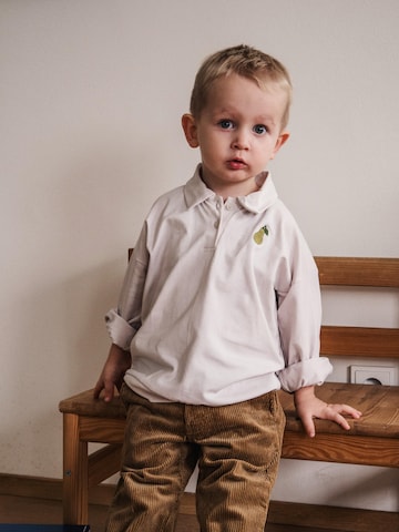 LouieLouie Shirt 'Vincent ∼ Pear on Pocket'‌‌‌‌ in Grau