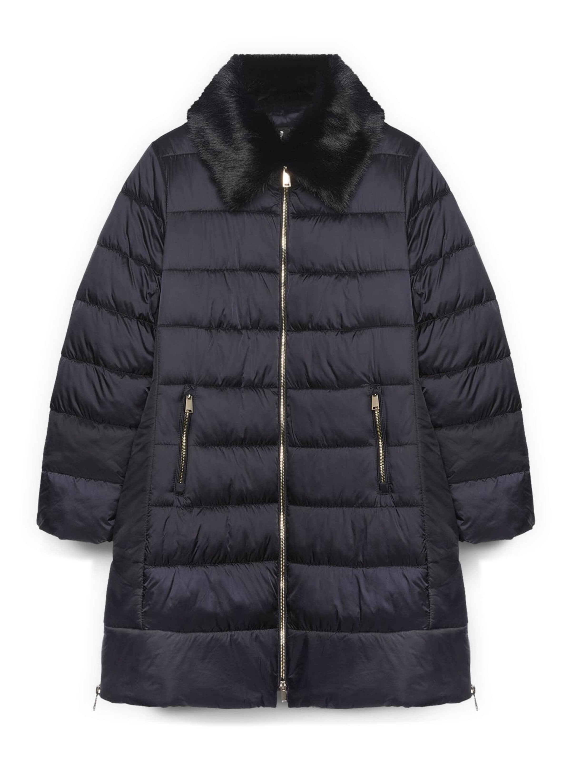 Fiorella Rubino Winterjas in Zwart: voorkant