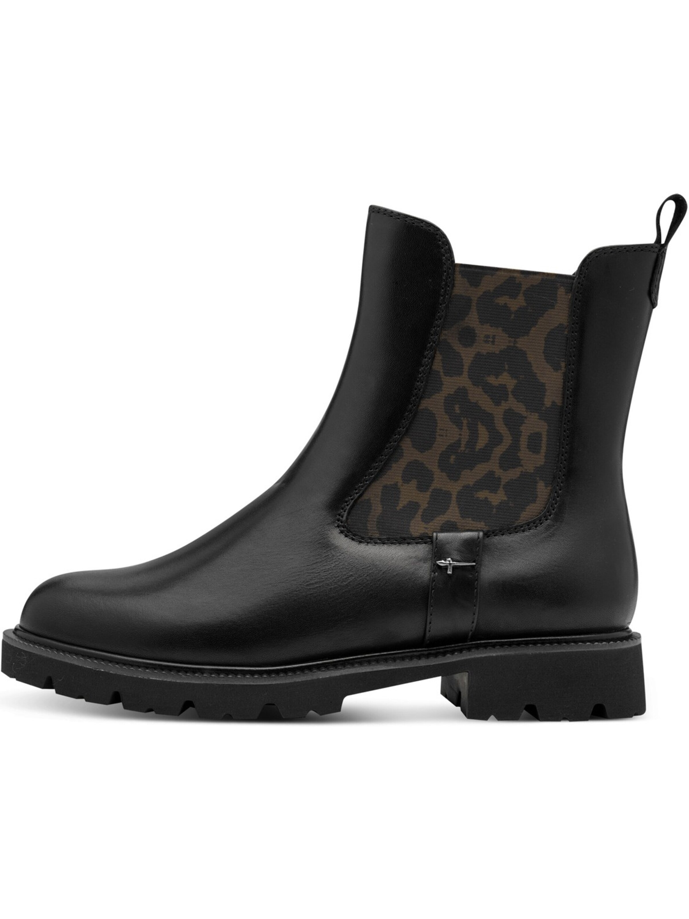 Tamaris Wide Fit Chelsea Boots 'Jana' in Black: front