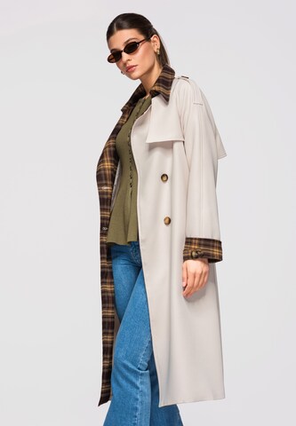 Ombre Between-seasons coat in Beige