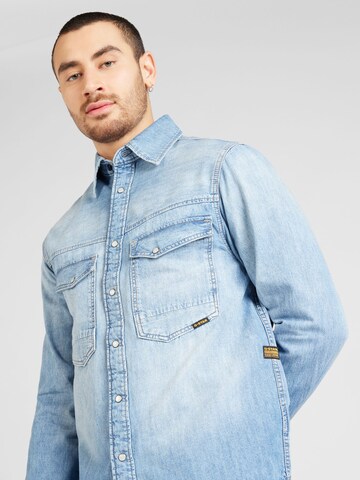 G-Star RAW Regular fit Overhemd 'Dakota' in Blauw