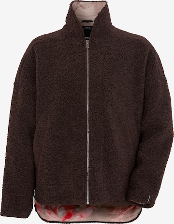 Didriksons Fleece Jacket 'Eira' in Brown: front