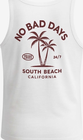 Neverless Shirt 'No Bad Days' in White: front