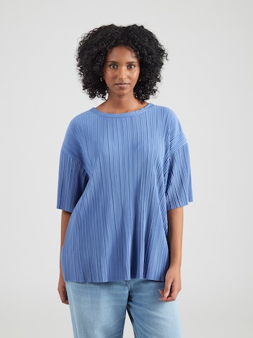 Chemisier ONLY Carmakoma en bleu : devant