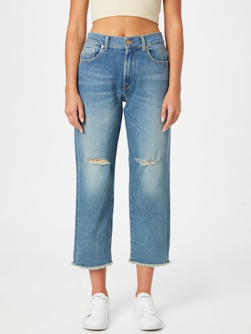 Regular Jean 7 for all mankind en bleu : devant