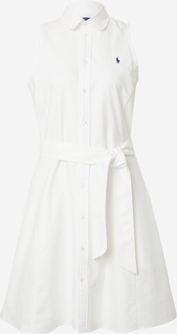 Robe-chemise Polo Ralph Lauren en blanc : devant