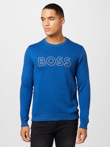 BOSS Green Sweatshirt 'Salbo' in Blue: front