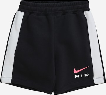 juoda Nike Sportswear Standartinis Kelnės 'AIR': priekis
