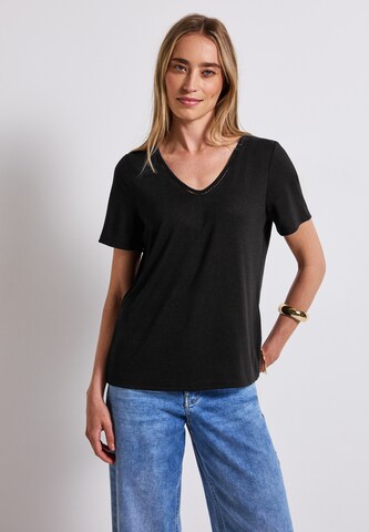 STREET ONE T-Shirt in Schwarz: Vorderseite