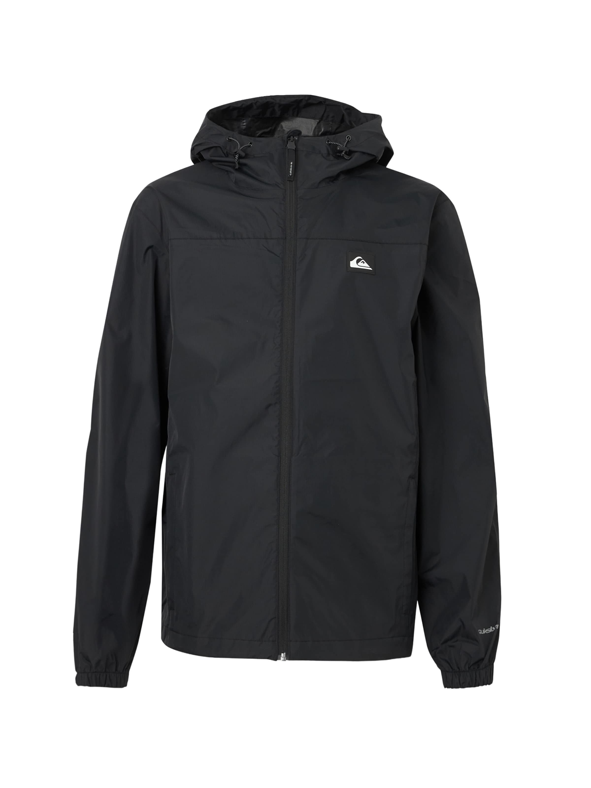 QUIKSILVER Αθλητικό μπουφάν 'OVER TAPE' σε μαύρο: μπροστά