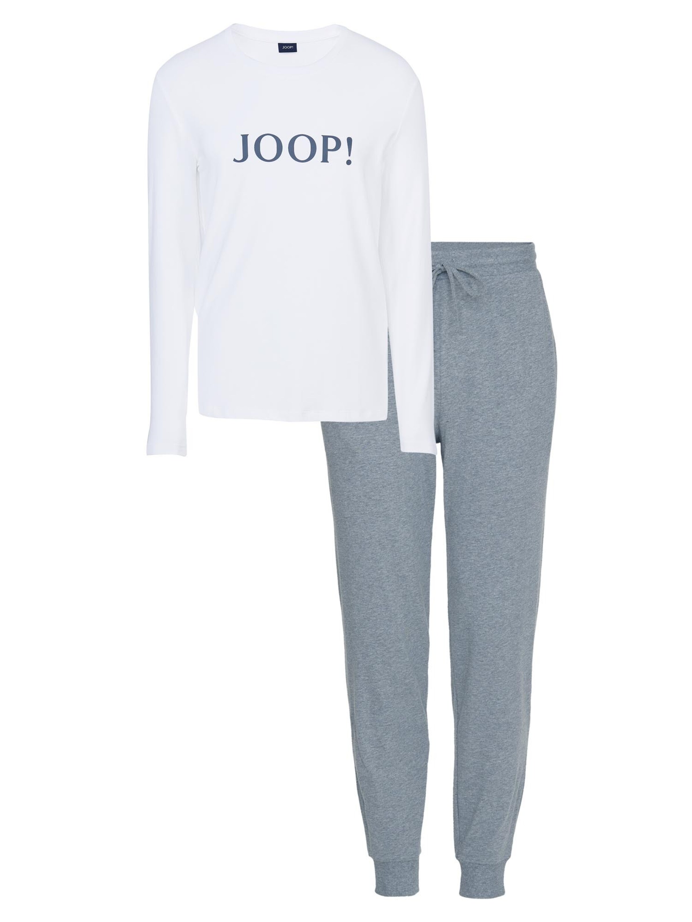 JOOP! Pyjama lang 'Comfort' in Wit: voorkant