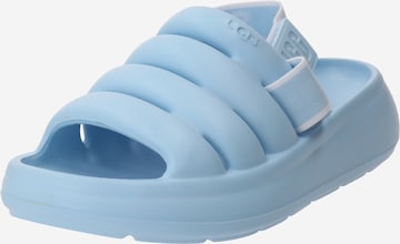 Sandales UGG en bleu : devant