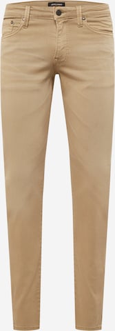 JACK & JONES Regular Pants 'GLENN' in Brown: front