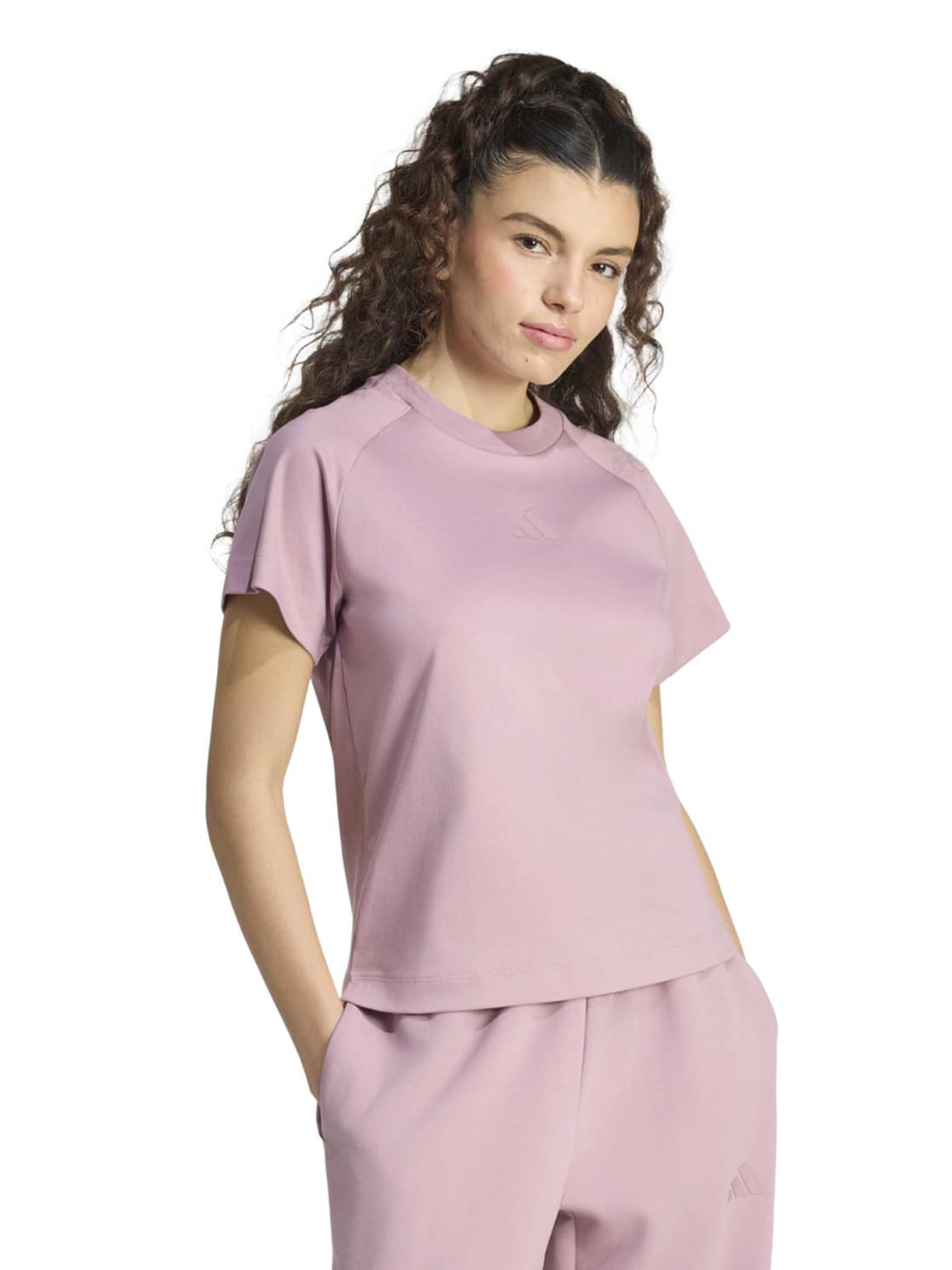ADIDAS SPORTSWEAR - Camisa funcionais em roxo: frente