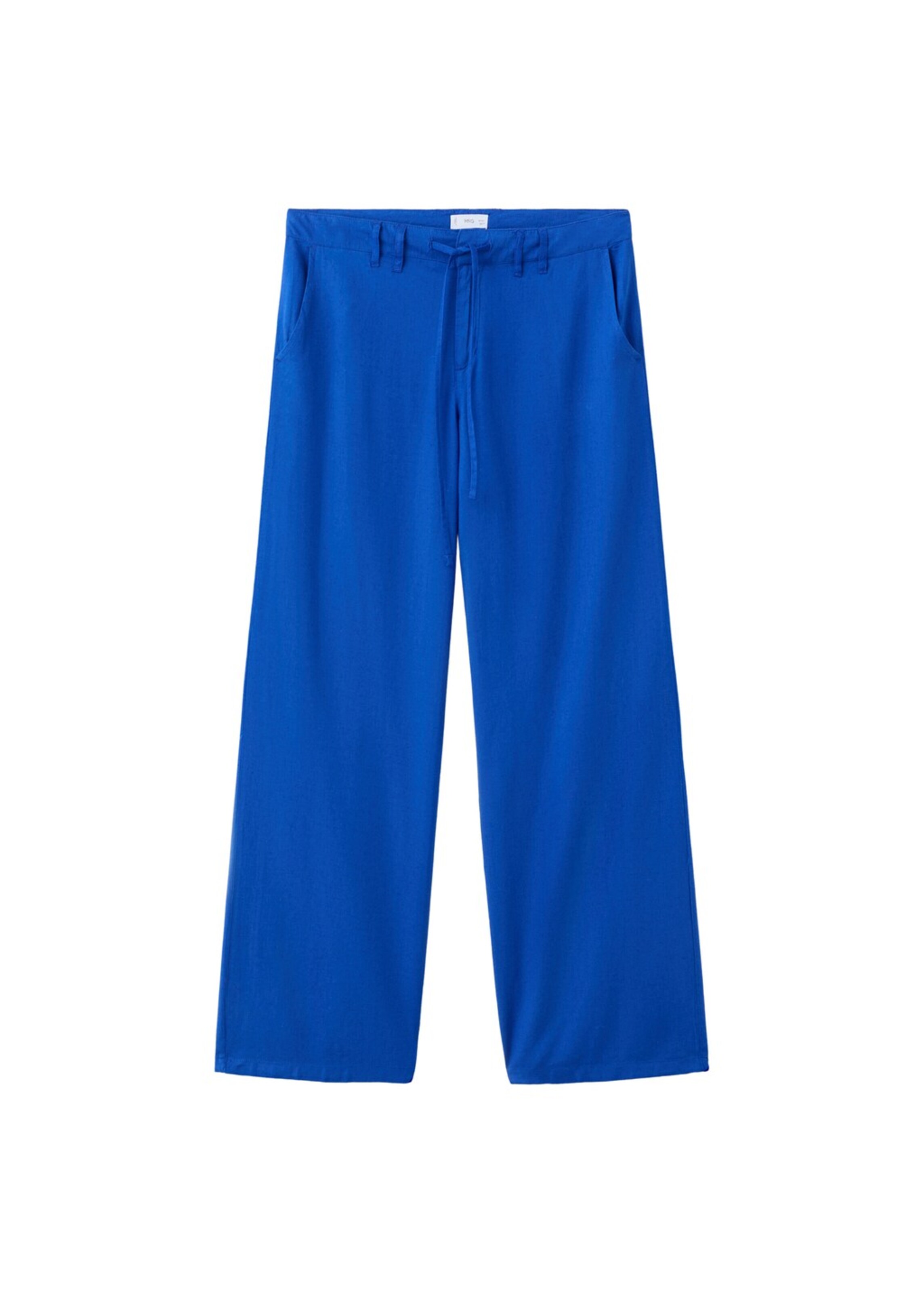 MANGO TEEN Wide leg Pants 'Lisp' in Blue: front