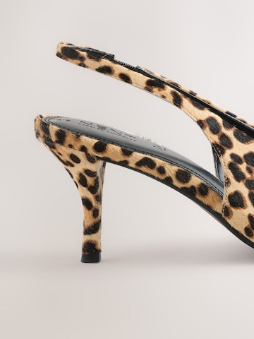 Décolleté sling di Next in marrone