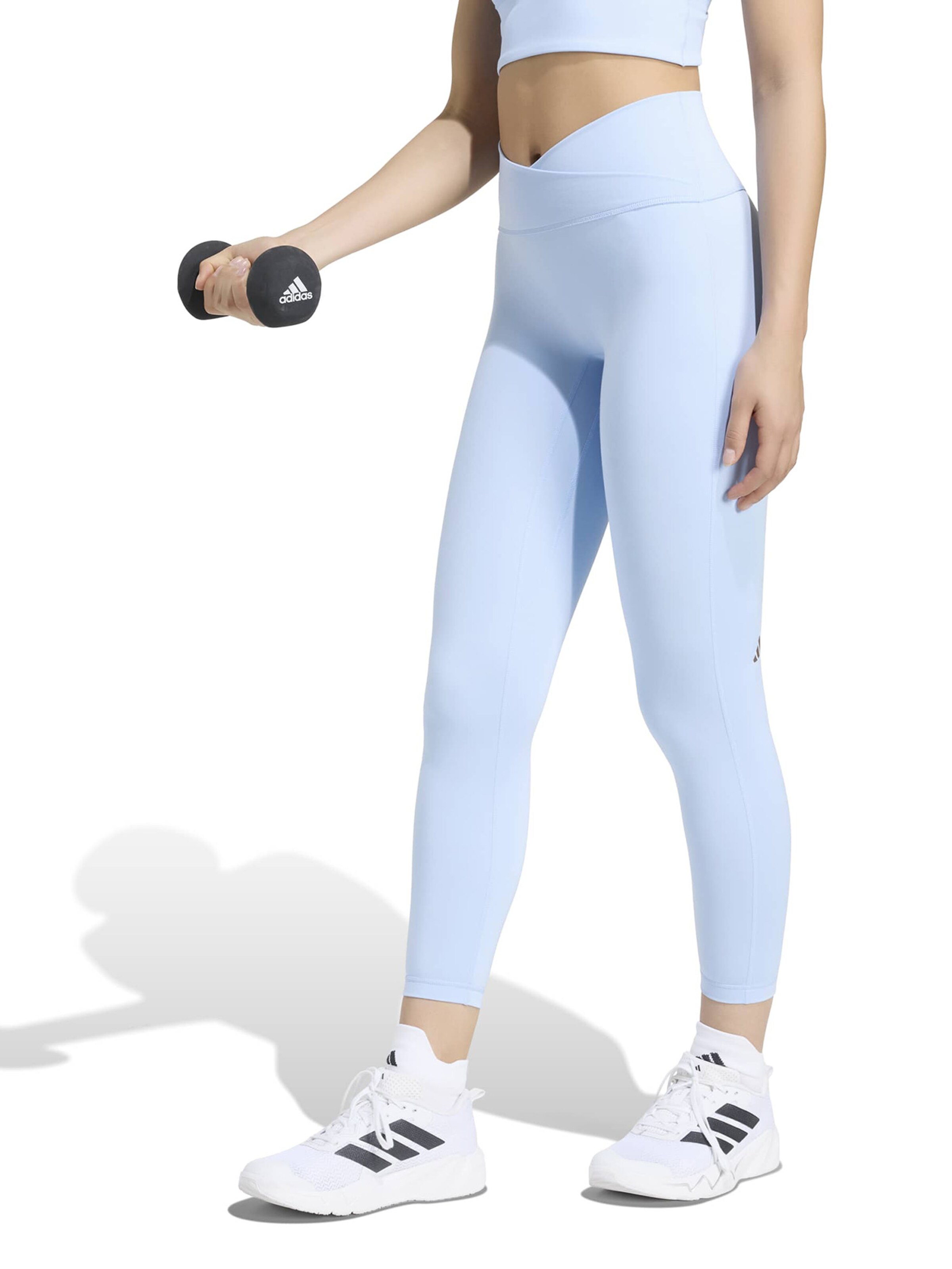 ADIDAS PERFORMANCESkinny Sportske hlače 'Studio All Me' - plava boja: prednji dio