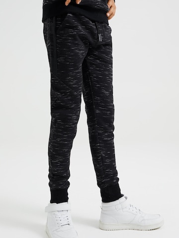 WE Fashion Regular Broek in Zwart: voorkant