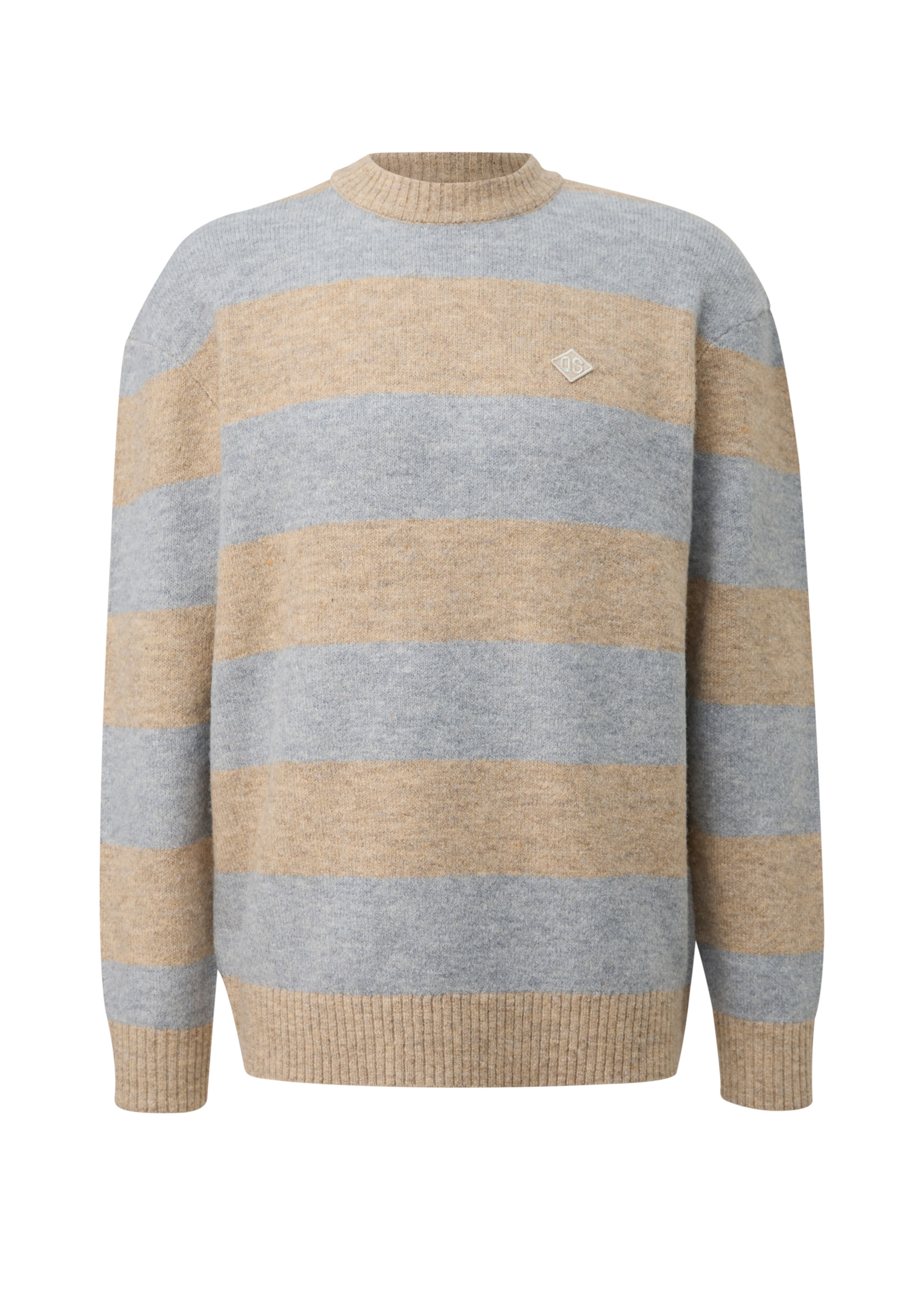 Pull-over QS en beige : devant