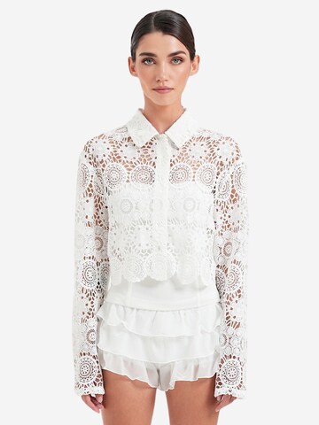 OW Collection Blouse ' ALBA ' in Wit: voorkant