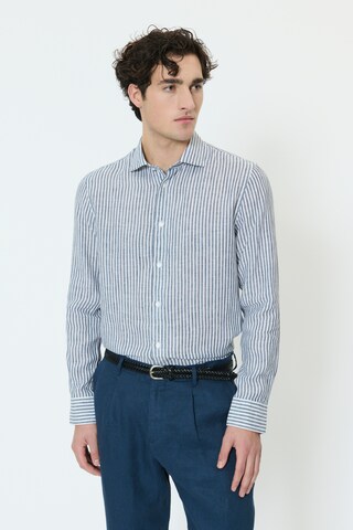 Matinique Regular fit Overhemd 'MAMarc' in Blauw: voorkant