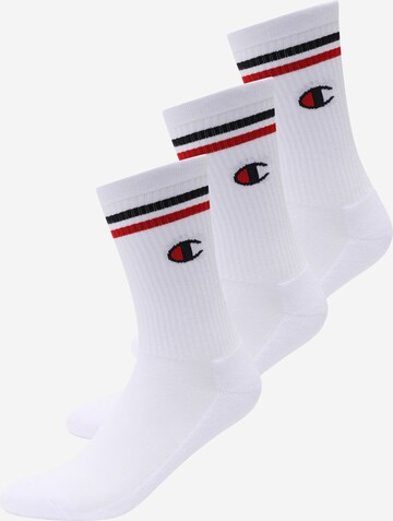 Champion Authentic Athletic Apparel Socks in White: front