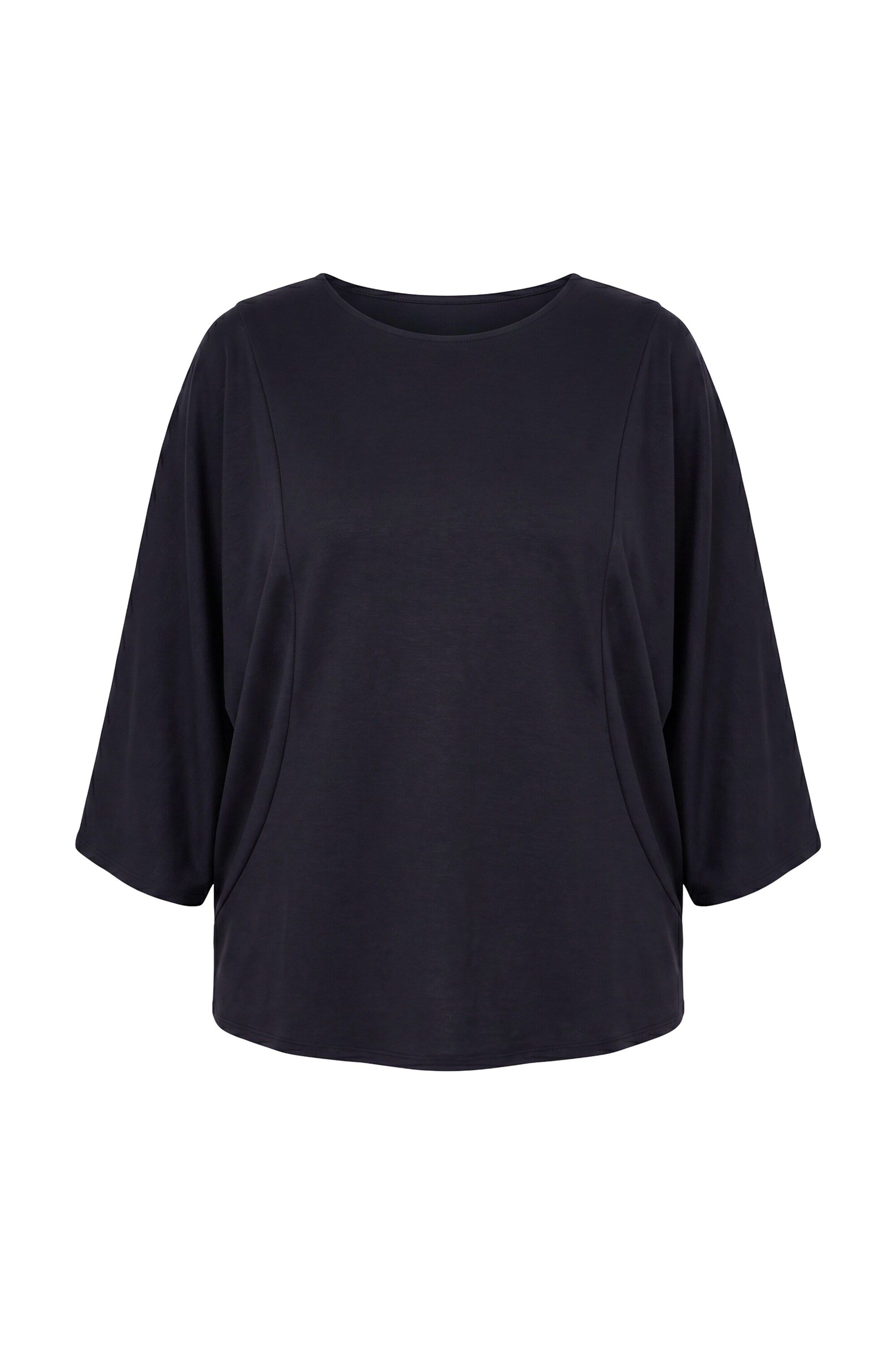 Ulla Popken Sweatshirt in M-L in de kleur Zwart, Productweergave
