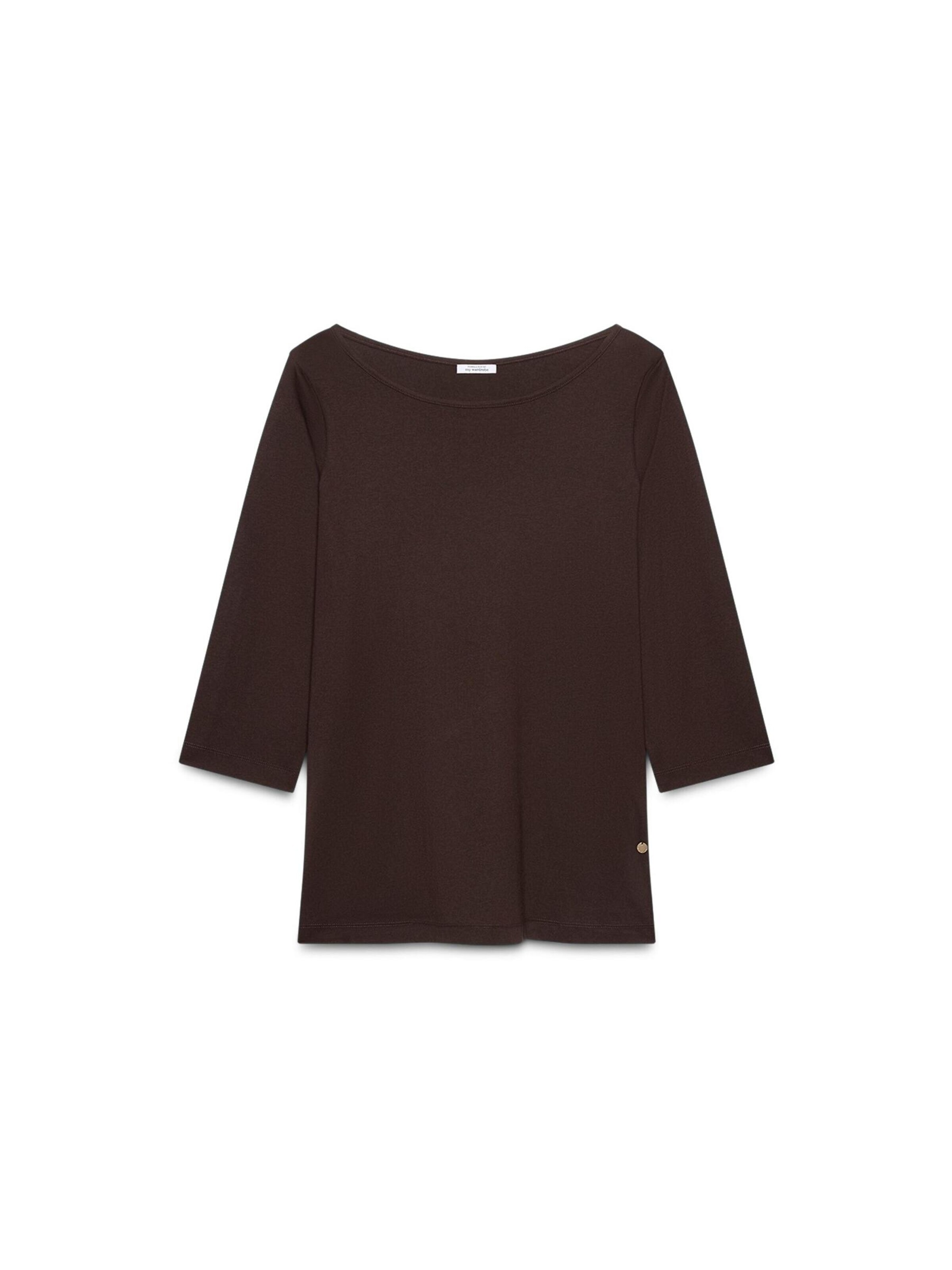 T-shirt Fiorella Rubino en marron : devant
