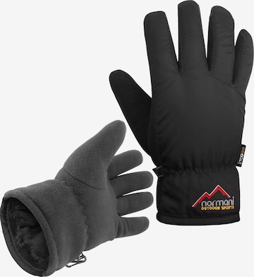 Gants de sport 'Lupus' normani en noir : devant