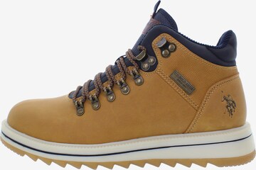 U.S. POLO ASSN. Veterboots 'Viking' in Bruin: voorkant